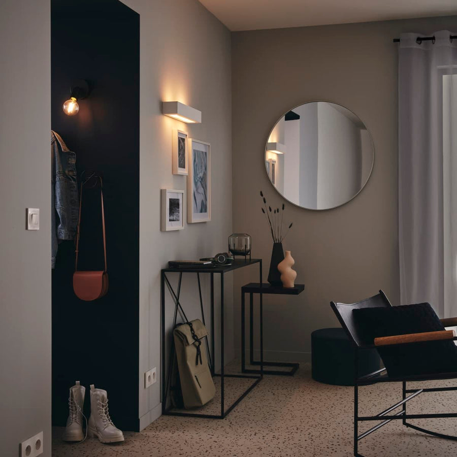 Bricocenter MALO CHALK WHITE WALL LIGHT 45X7X9CM 2XE14