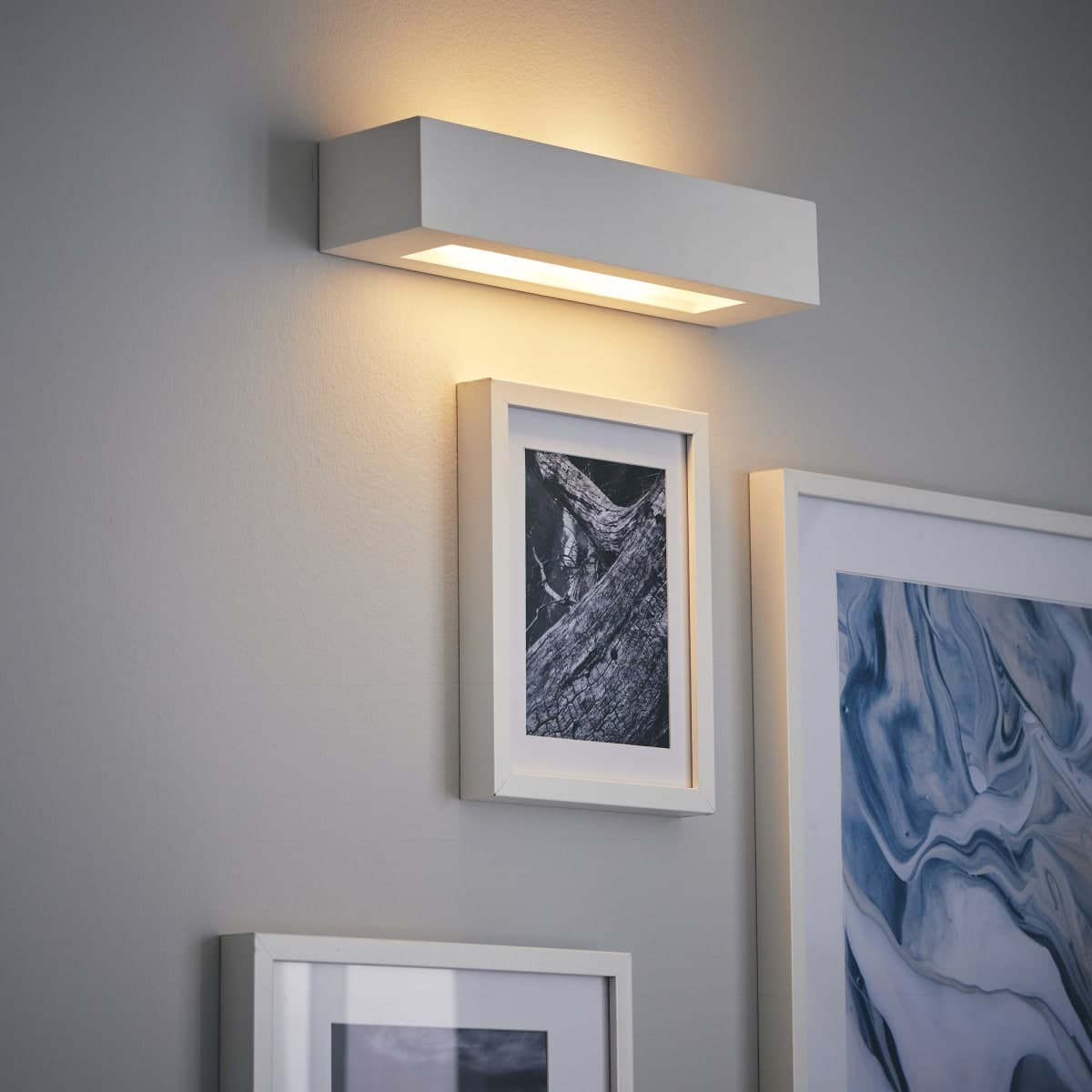 MALO PLASTER WALL LIGHT WHITE 36X7X9CM 2XE14 - best price from Maltashopper.com BR420007816