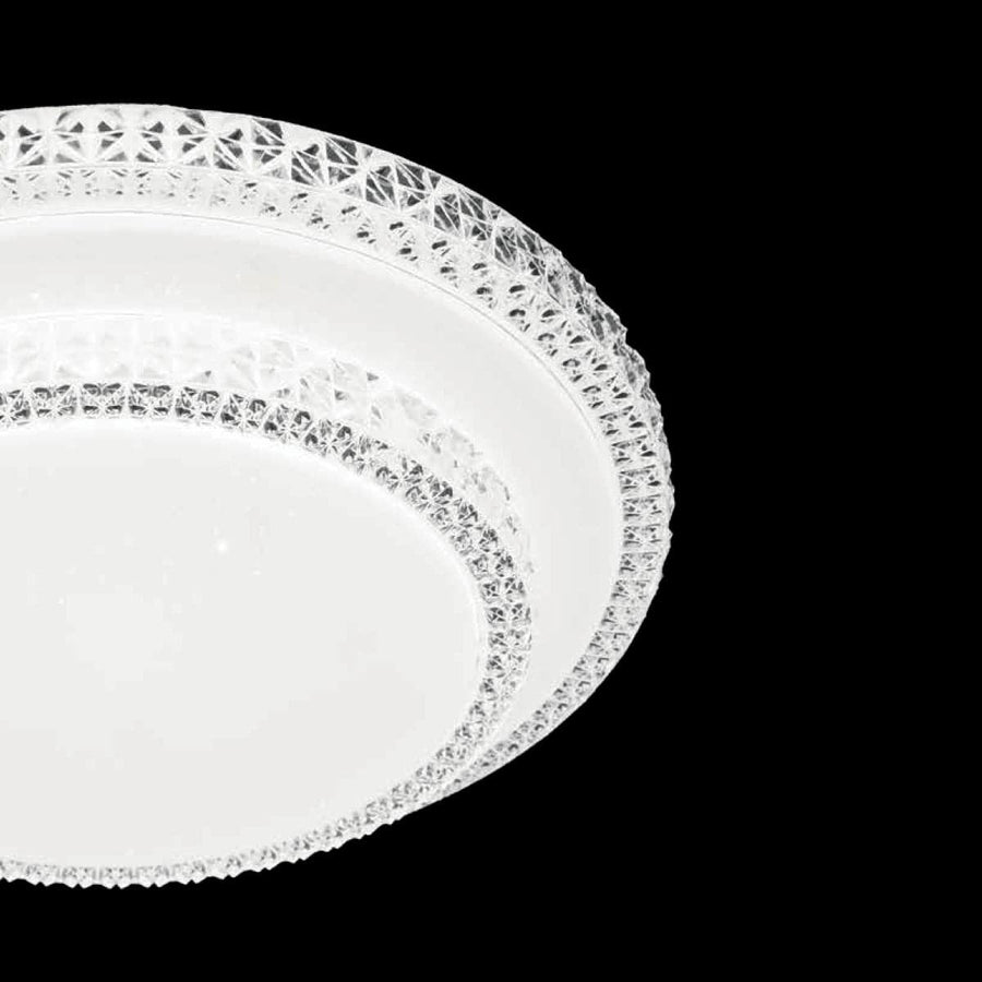 DIAMOND CEILING LIGHT METAL WHITE D40CM LED 18W CCT DIMMABLE - Premium Ceiling Lights from Bricocenter - Just €91.99! Shop now at Maltashopper.com