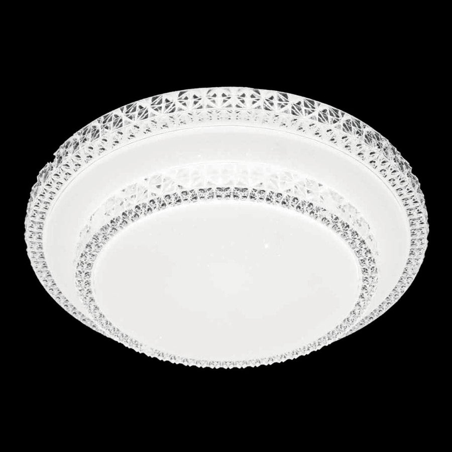 DIAMOND CEILING LIGHT METAL WHITE D40CM LED 18W CCT DIMMABLE - best price from Maltashopper.com BR420007697