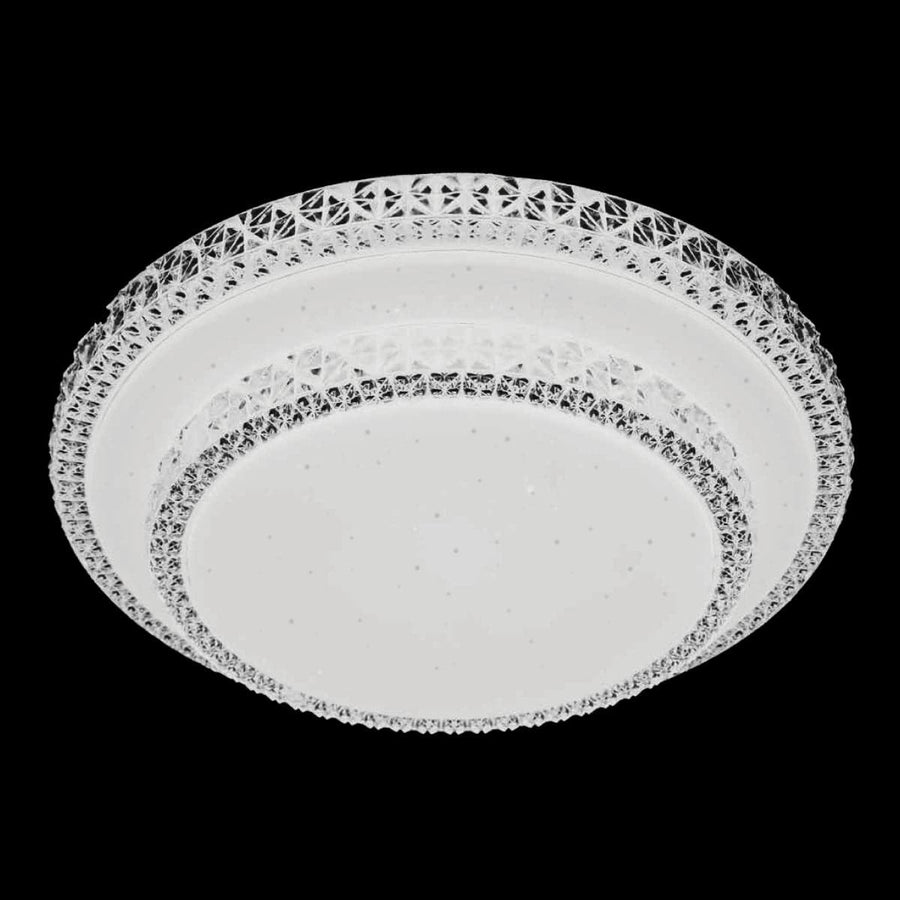 DIAMOND CEILING LIGHT METAL WHITE D40CM LED 18W CCT DIMMABLE - best price from Maltashopper.com BR420007697