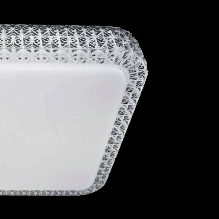 Bricocenter DIAMOND METAL CEILING LIGHT WHITE 40X40CM LED 18W CCT DIMMABLE