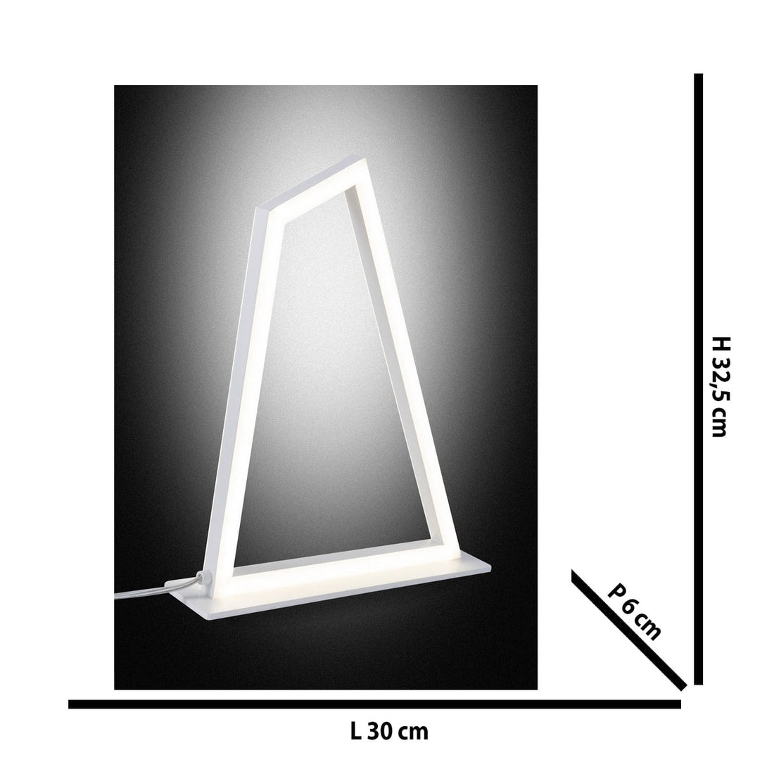 TABLE LAMP YOKO ALUMINIUM WHITE H32.5CM LED 15W NATURAL LIGHT - best price from Maltashopper.com BR420008520