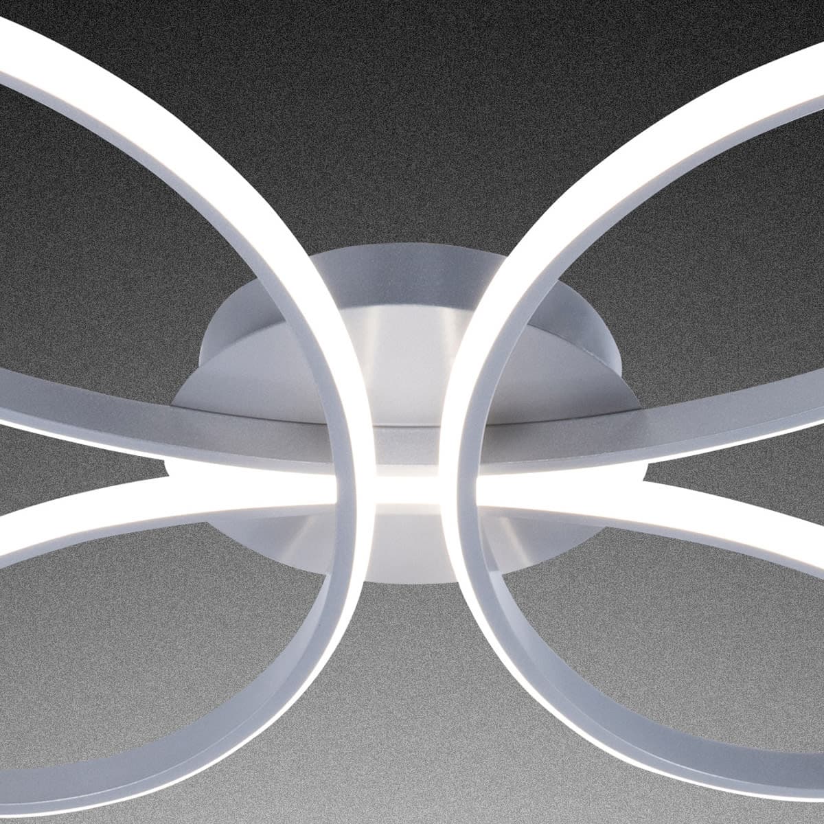 CEILING LIGHT BUTTERFLY ALUMINIUM WHITE D55 CM LED 38W CCT DIMMABLE - best price from Maltashopper.com BR420008327