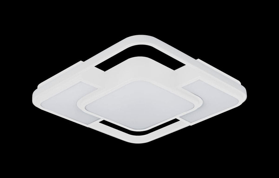 Bricocenter CEILING LAMP ALICIA METAL WHITE 42X42CM LED 36W CCT DIMMABLE