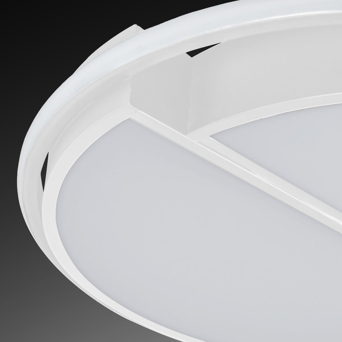 CEILING LIGHT INES PLASTIC WHITE D49 LED 48W CCT DIMMABLE - best price from Maltashopper.com BR420008536