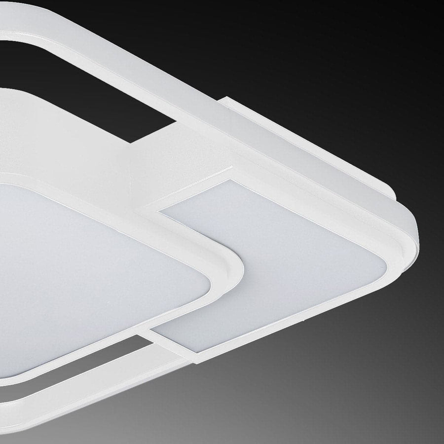 Bricocenter CEILING LAMP ALICIA METAL WHITE 42X42CM LED 36W CCT DIMMABLE