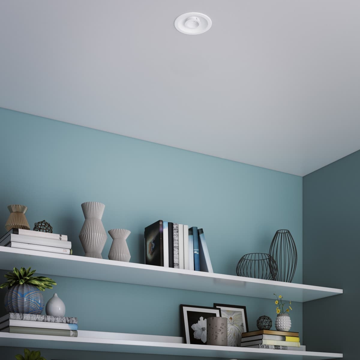 LIGURIA ALUMINIUM RECESSED SPOTLIGHT WHITE D20.5 CM LED 24W NATURAL LIGHT - best price from Maltashopper.com BR420005519