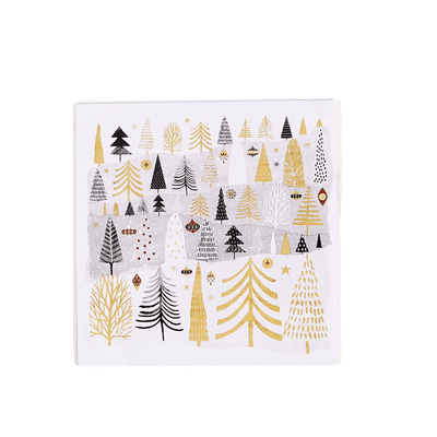 MOUNTAIN FOREST Set of 20 paper napkins in various colors W 25 x L 25 cm - best price from Maltashopper.com CS677768