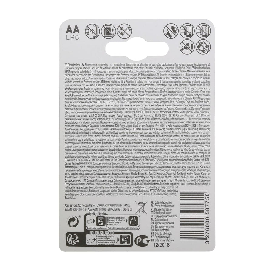 4 AA INTENSIVE ALKALINE BATTERIES