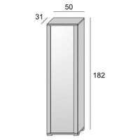 SHOE CABINET DOOR MIRROR WITH CONCRETE FRAME 50X32X182 - best price from Maltashopper.com BR440001965