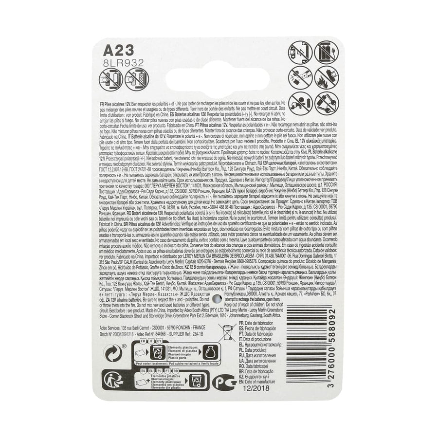 INTENSIVE ALKALINE A23 BATTERY