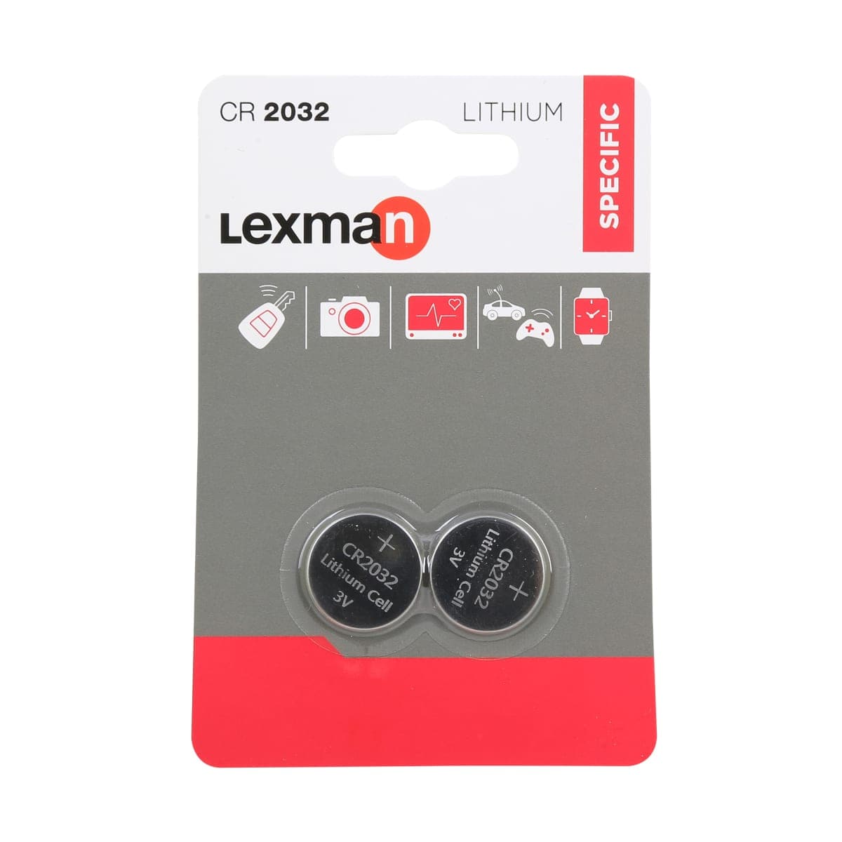 2 CR2032 LITHIUM LEXMAN BATTERIES