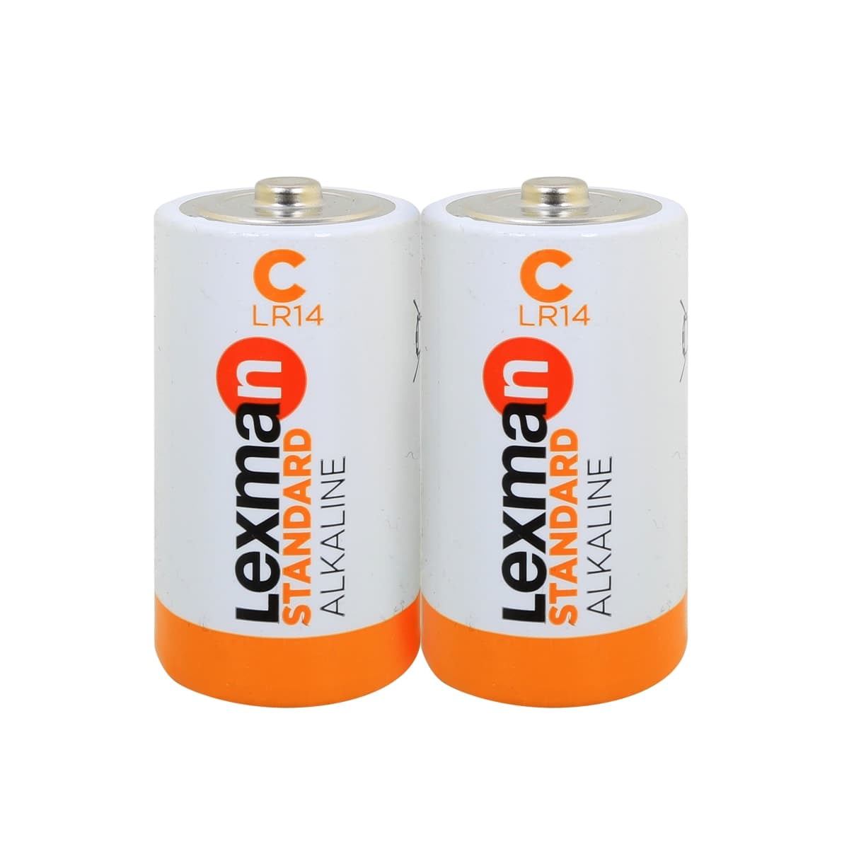 2 STANDARD HALF ALKALINE C BATTERIES