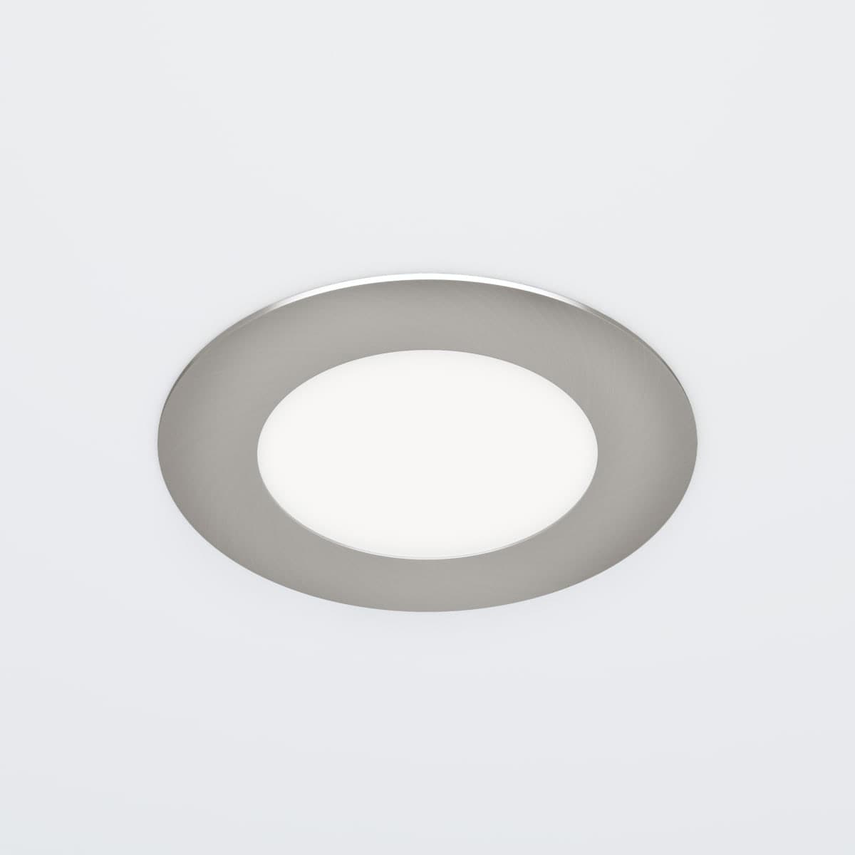 Bricocenter RECESSED SPOTLIGHT EXTRAFLAT NICKEL D10.8 CM LED 9W CCT DIMMABLE