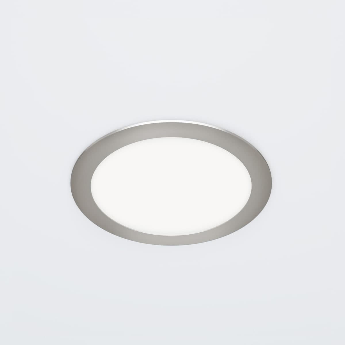 Bricocenter RECESSED SPOTLIGHT EXTRAFLAT NICKEL D15.5 CM LED 20W CCT DIMMABLE