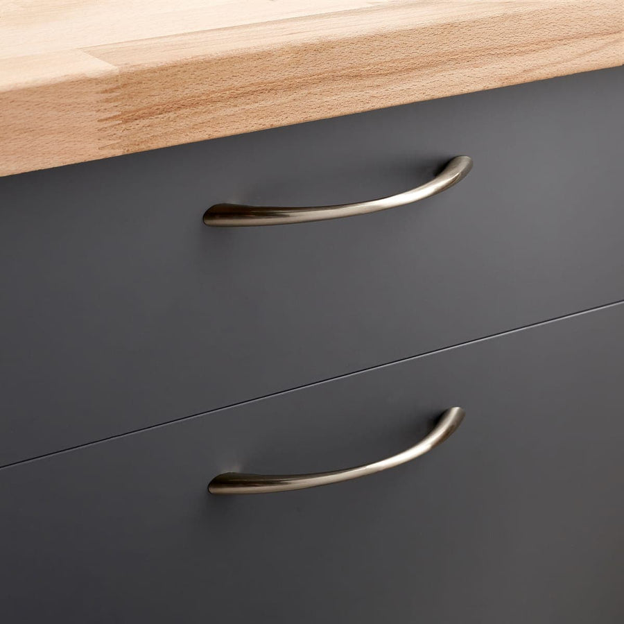 CHIC HANDLE LENGTH 128 MM BRUSHED NICKEL, 4 PIECES - best price from Maltashopper.com BR410005803