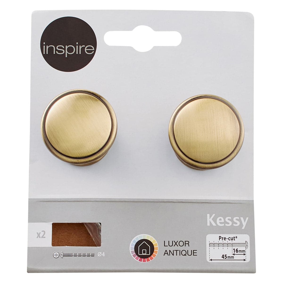 KESSY KNOB DIAMETER 30 MM ANTIQUE, 2 PIECES - best price from Maltashopper.com BR410005805