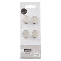 TRINITY KNOB LENGTH 19 MM ZAMAK BRUSHED NICKEL, 4 PIECES - best price from Maltashopper.com BR410005796