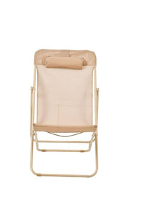 MALTA Deckchair in sand H 80 x W 57 x D 90 cm - best price from Maltashopper.com CS670145