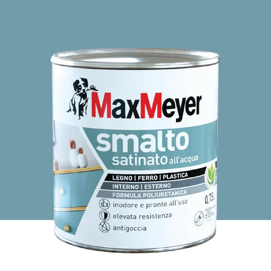 POLYURETHANE WATER-BASED SATIN DENIM ENAMEL 750 ML - best price from Maltashopper.com BR470005144