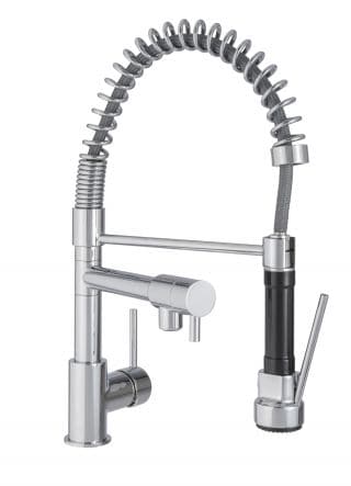 CANDY/ALAIN SPRING-LOADED SINK MIXER WITH CHROME HAND SHOWER - best price from Maltashopper.com BR430110469