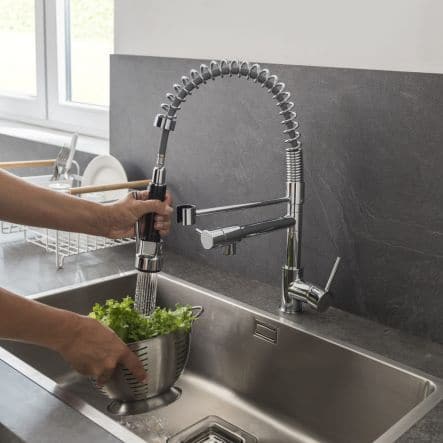 Bricocenter CANDY/ALAIN SPRING-LOADED SINK MIXER WITH CHROME HAND SHOWER