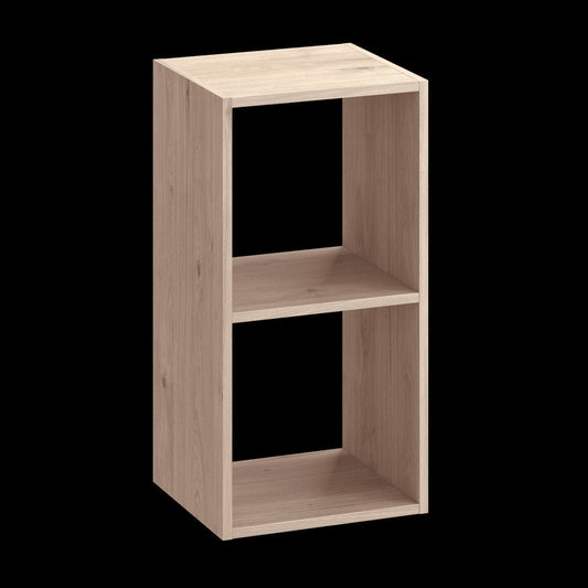 2 SPACEO KUB L70.5xP31.7xH36CM WOOD CUBES IN OAK COLOUR