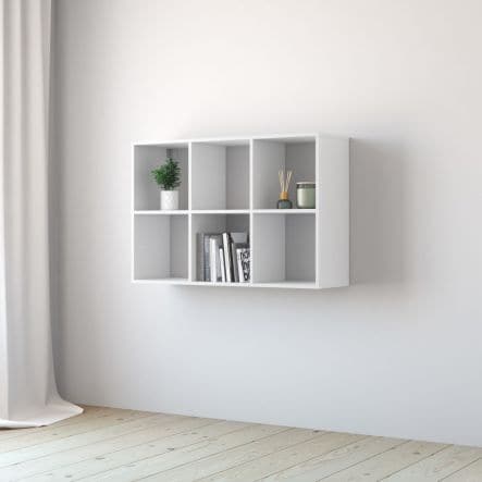 3X2 SPACEO KUB L105xP31.7xH70.5CM WOOD CUBES WHITE - best price from Maltashopper.com BR440001981