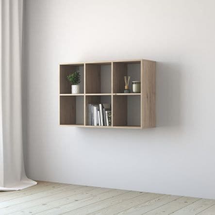 3X2 SPACEO KUB L105xP31.7xH70.5CM WOOD CUBES IN OAK COLOUR - best price from Maltashopper.com BR440001987