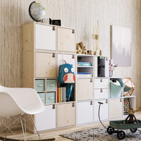 2 SPACEO KUB L70.5xP31.7xH36CM WOOD CUBS WHITE - best price from Maltashopper.com BR440001977