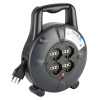CABLE REEL 10MT PLUG 16A 4 UNIVERSAL SOCKETS WITH THERMAL CIRCUIT BREAKER - best price from Maltashopper.com BR420003054