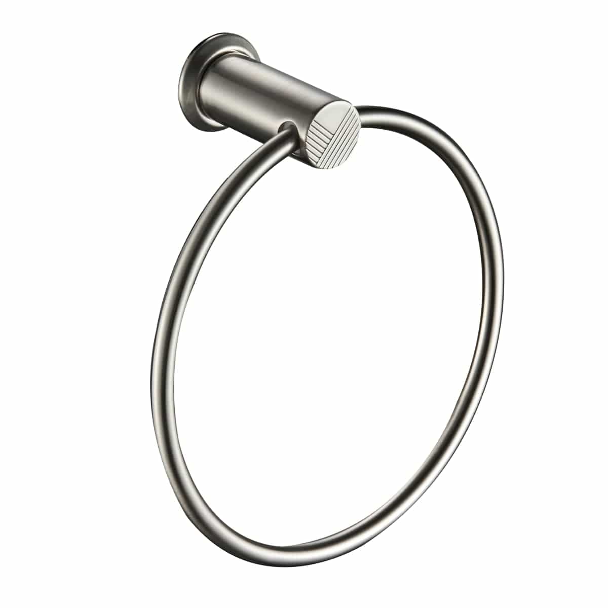 Bricocenter TOWEL HOLDER RING SCREWS EASY SENSEA SATIN FINISH