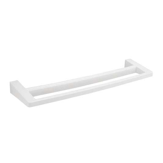 TOWEL HOLDER DOUBLE SCREWS FUNKY WHITE PLASTIC - best price from Maltashopper.com BR430005976