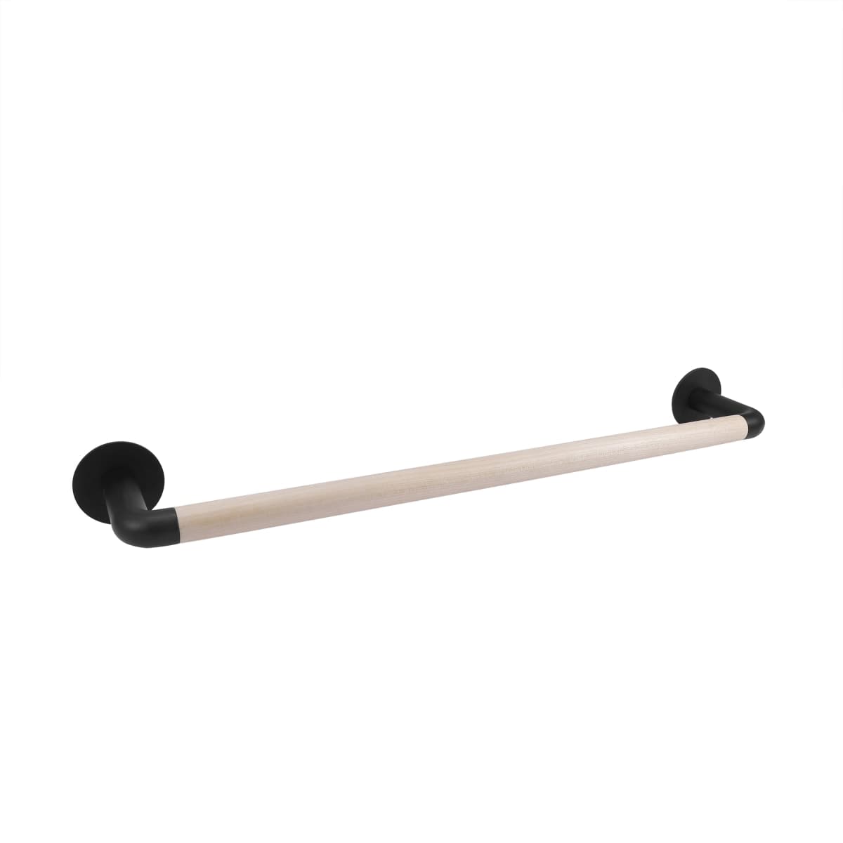 TOWEL RAIL L 45 CM ADHESIVE 3M OR SCREWS SCANDI SENSEA BLACK WOOD - best price from Maltashopper.com BR430005626