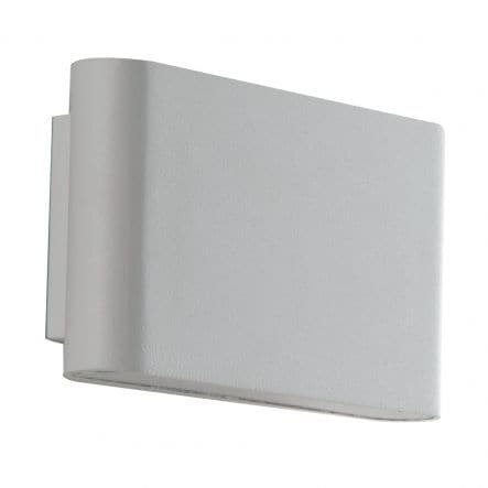Bricocenter GAMMA ALUMINIUM WALL LIGHT WHITE 17X9X4 CM 2X5W 1080LM NATURAL LIGHT IP54