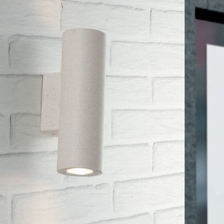 PORTLAND CONCRETE WHITE WALL LIGHT 25.4X11.1X8.3 CM 2XGU10 IP65 - best price from Maltashopper.com BR420006549