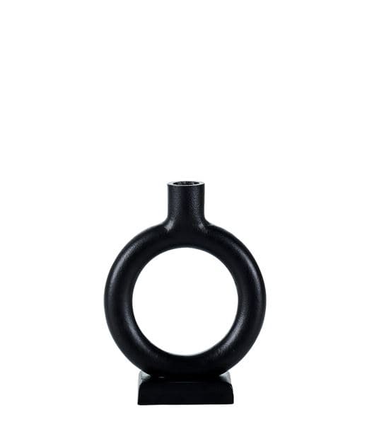 NOVA Black candlestick H 18 x W 13.5 x D 5.5 cm - Ø 2.1 cm