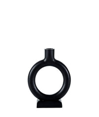 NOVA Black candlestick H 18 x W 13.5 x D 5.5 cm - Ø 2.1 cm - best price from Maltashopper.com CS667016
