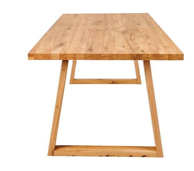 NEW OAK Natural tabletop H 4 x W 95 x L 200 cm - best price from Maltashopper.com CS667359