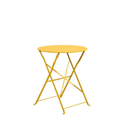 IMPERIAL Yellow bistro table H 71 cm - Ø 60 cm - best price from Maltashopper.com CS652659