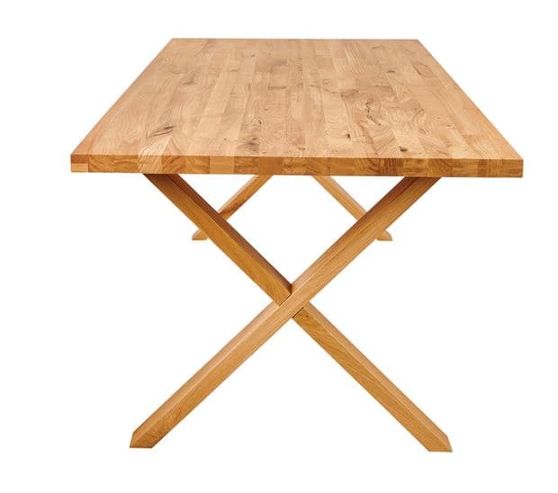 NEW OAK Natural tabletop H 4 x W 95 x L 200 cm