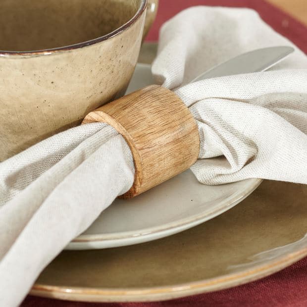 PURE LUXURY Brown napkin ring H 4 x W 5 x D 5 cm - best price from Maltashopper.com CS657209