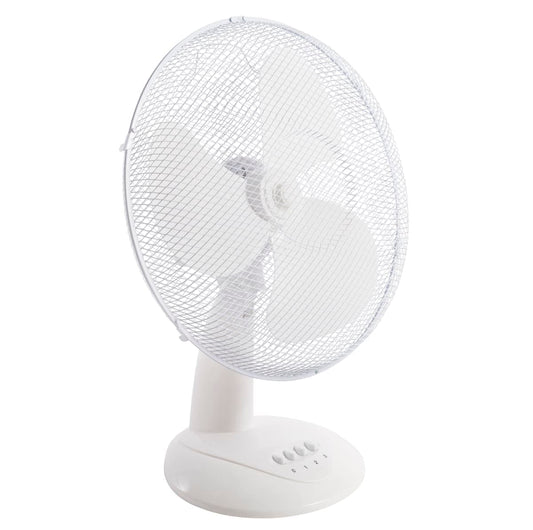 TABLE FAN DIA 40CM 45W WHITE EQUATION - best price from Maltashopper.com BR420002179