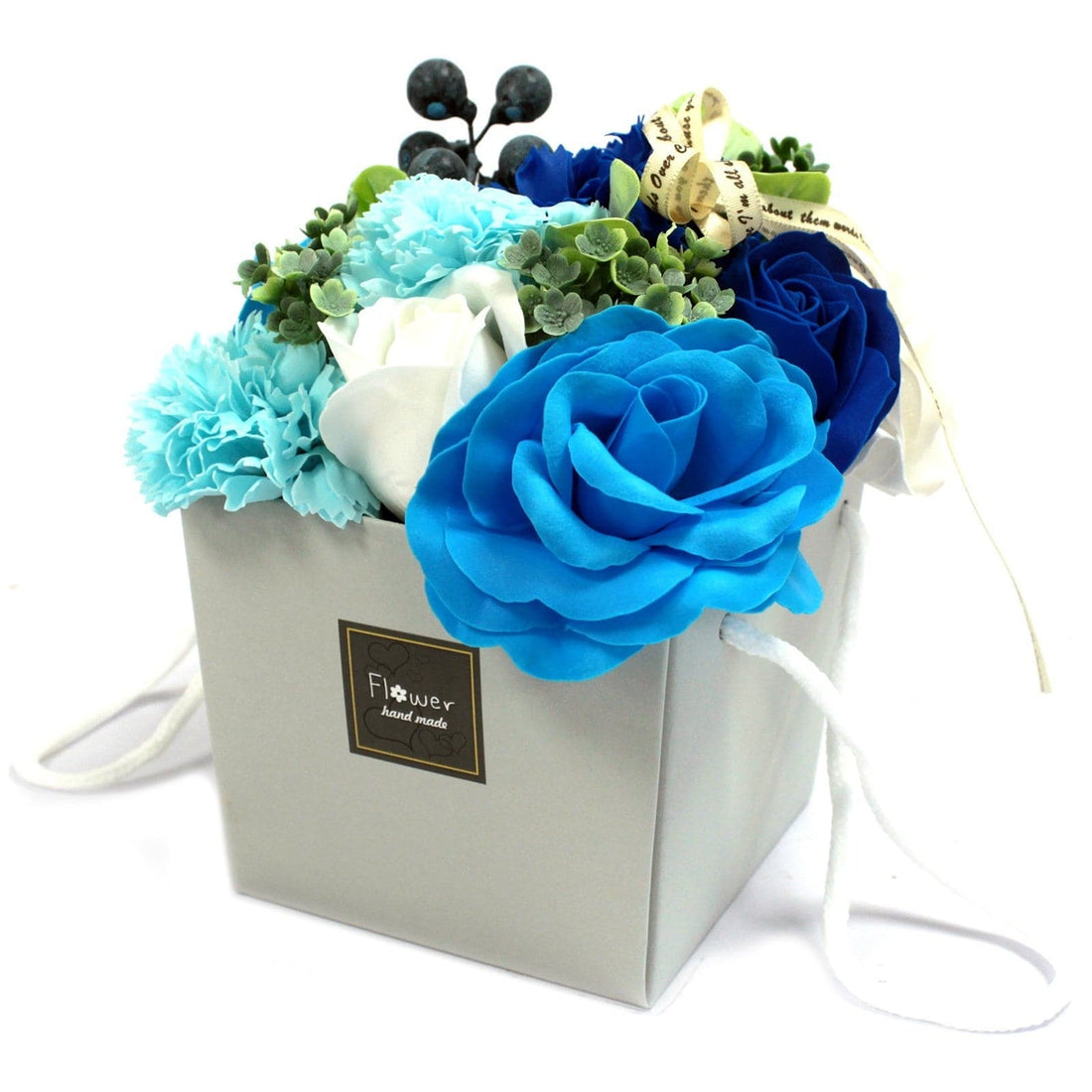 Soap Flower Bouqet - Blue Wedding - best price from Maltashopper.com LSF-05