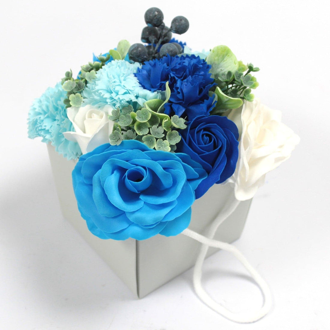 Soap Flower Bouqet - Blue Wedding - best price from Maltashopper.com LSF-05