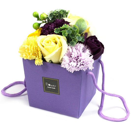Bliss Soap Flower Bouqet - Purple Flower Garden
