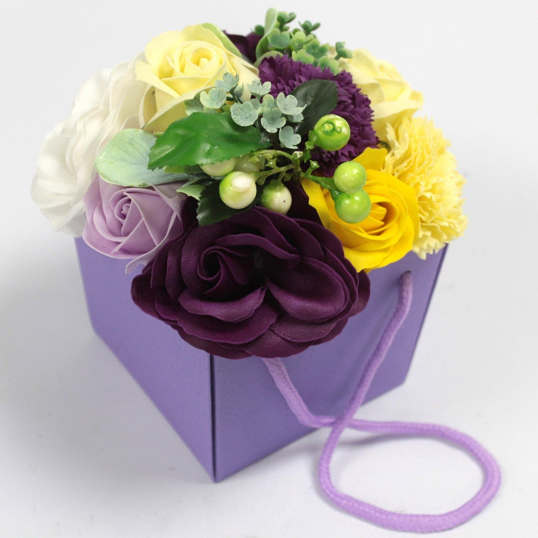 Soap Flower Bouqet - Purple Flower Garden - best price from Maltashopper.com LSF-06