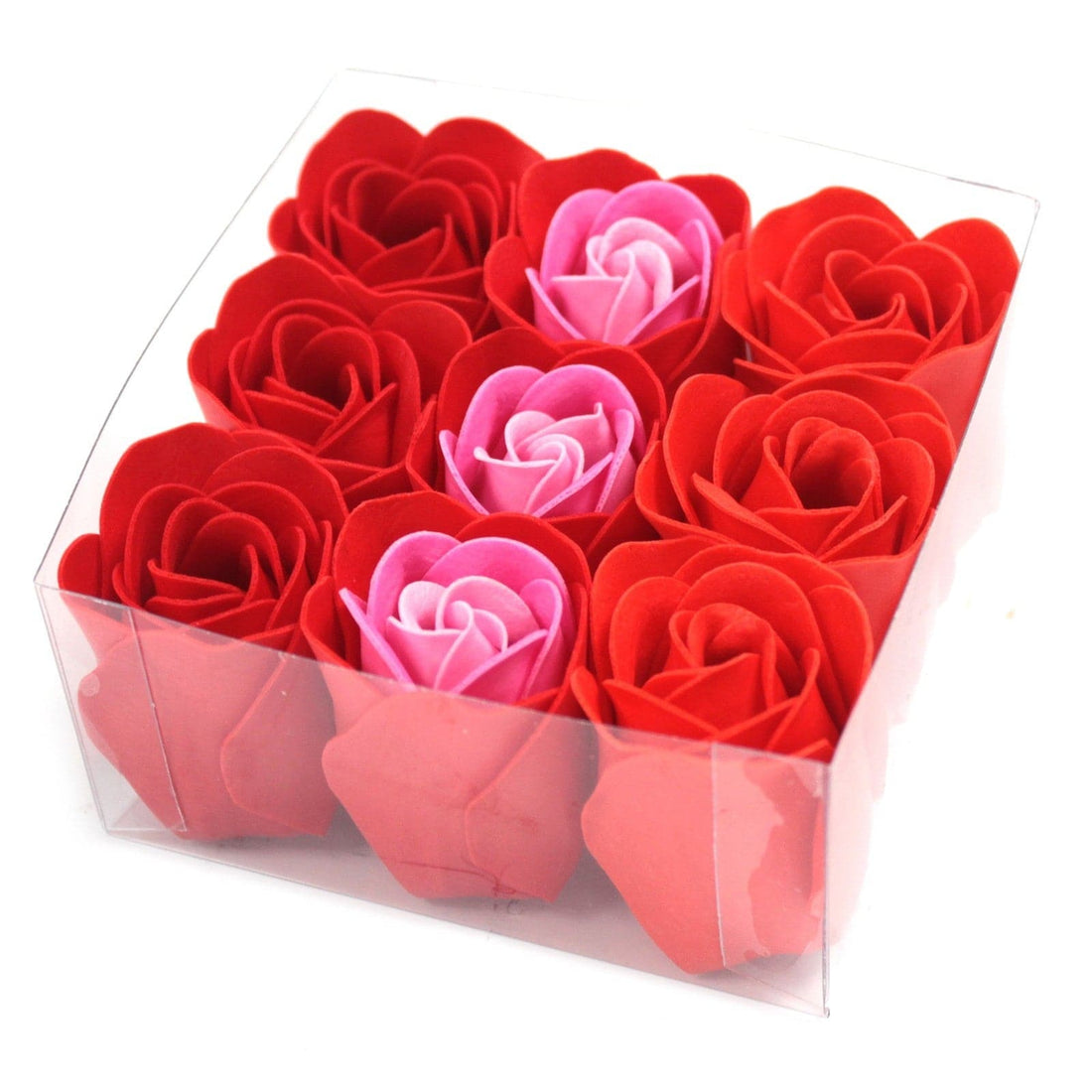 Set of 9 Soap Flowers - Red Roses - best price from Maltashopper.com LSF-07