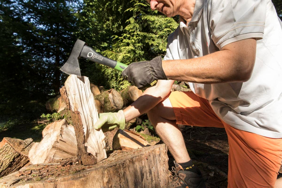 GEOLIA AXE WITH FIBREGLASS HANDLE 870GR - best price from Maltashopper.com BR500010493